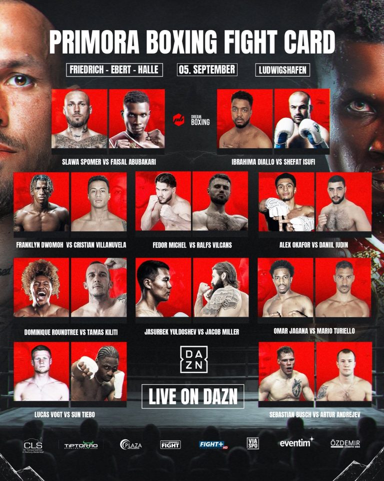 Professional Boxing Returns to Ludwigshafen This Weekend – Full Fight Card Announced